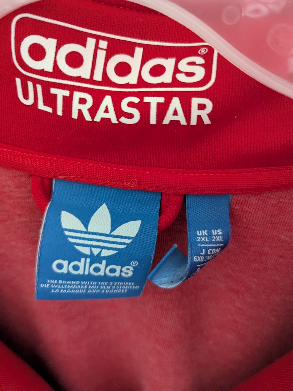 adidas Red Colorblock Track Jacket - Picture 3 of 4